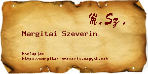 Margitai Szeverin névjegykártya